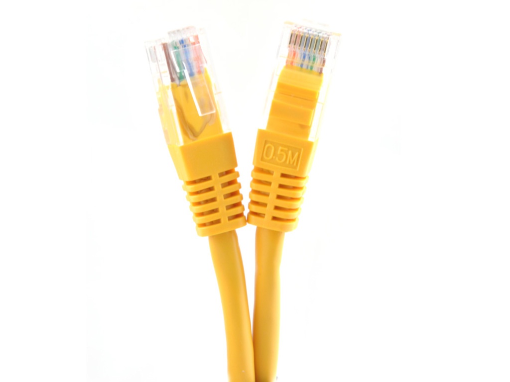 фото Сетевой кабель Belsis UTP cat.5e RJ45 0.5m Yellow BW1487