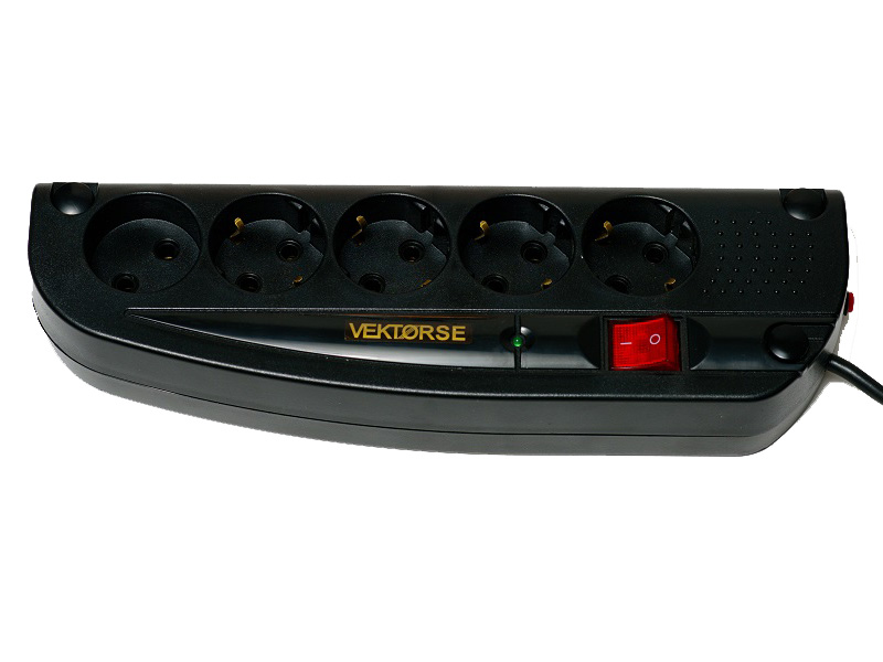 

Сетевой фильтр Vektor Se 5 Sockets 2m Black 7752, 7752
