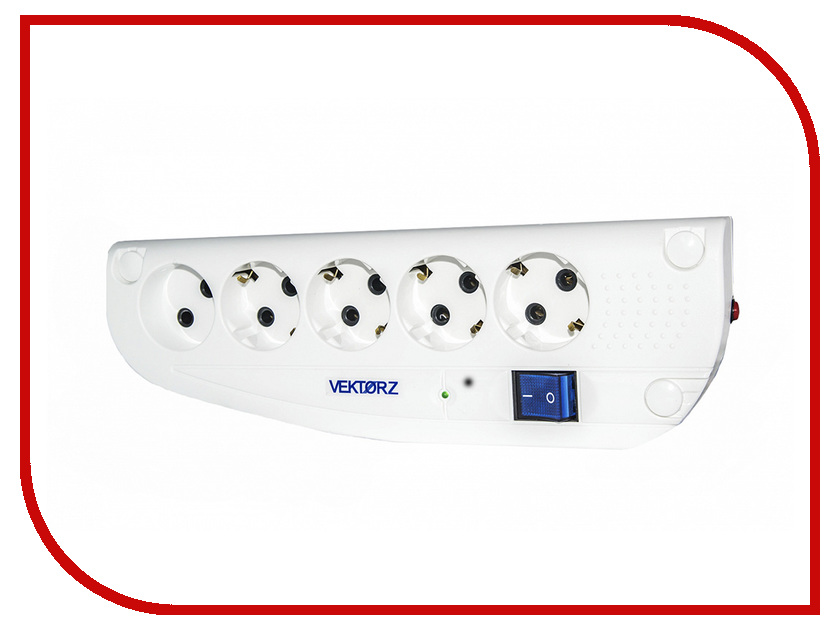 фото Сетевой фильтр Vektor Z New 5 Sockets Light-Grey 3m 15795