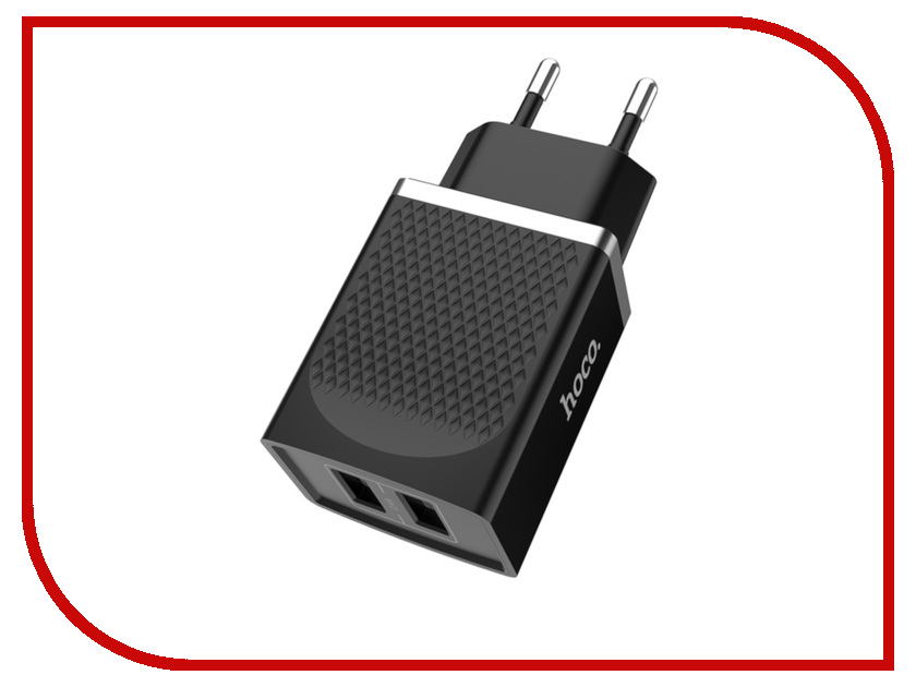 

Зарядное устройство Hoco C43A Vast 2xUSB 2.4A Black, C43A