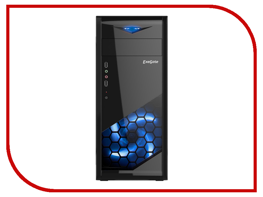 

Корпус ExeGate EVO-8205 w/o PSU Black 277189, Miditower EVO-8205