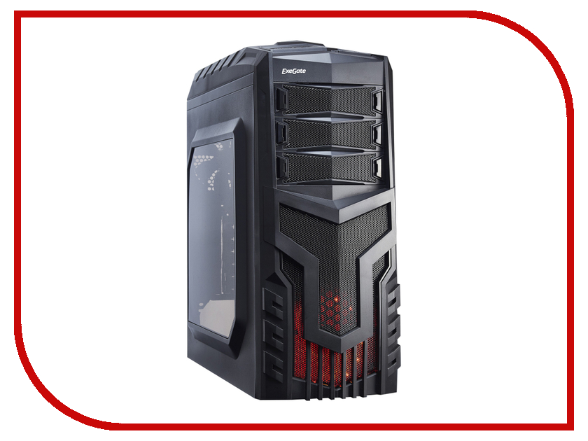 

Корпус ExeGate EVO-8204N w/o PSU Black 277156, Miditower EVO-8204N