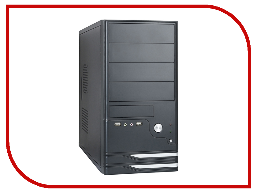 

Корпус ExeGate BAA-101U 350W Black 275917, Minitower BAA-101U