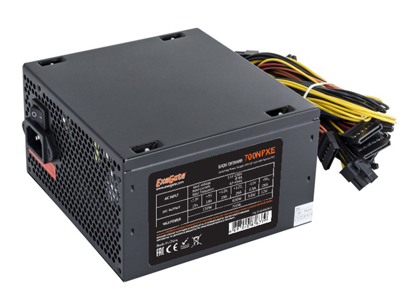 фото Блок питания Exegate ATX-700NPXE 700W Black EX220360RUS-S / 278182