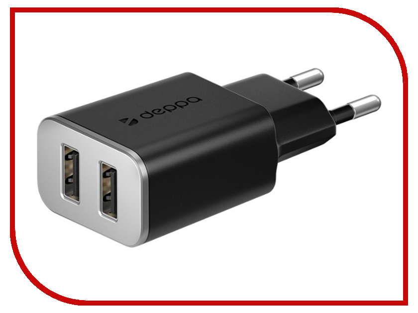 

Зарядное устройство Deppa 2xUSB 3.4A Black DEP-11385, DEP-11385