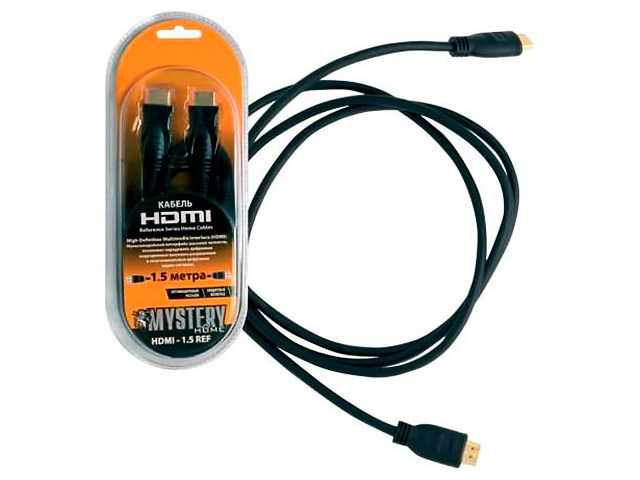 фото Аксессуар Mystery HDMI - HDMI 1.5m HDMI-1.5ref
