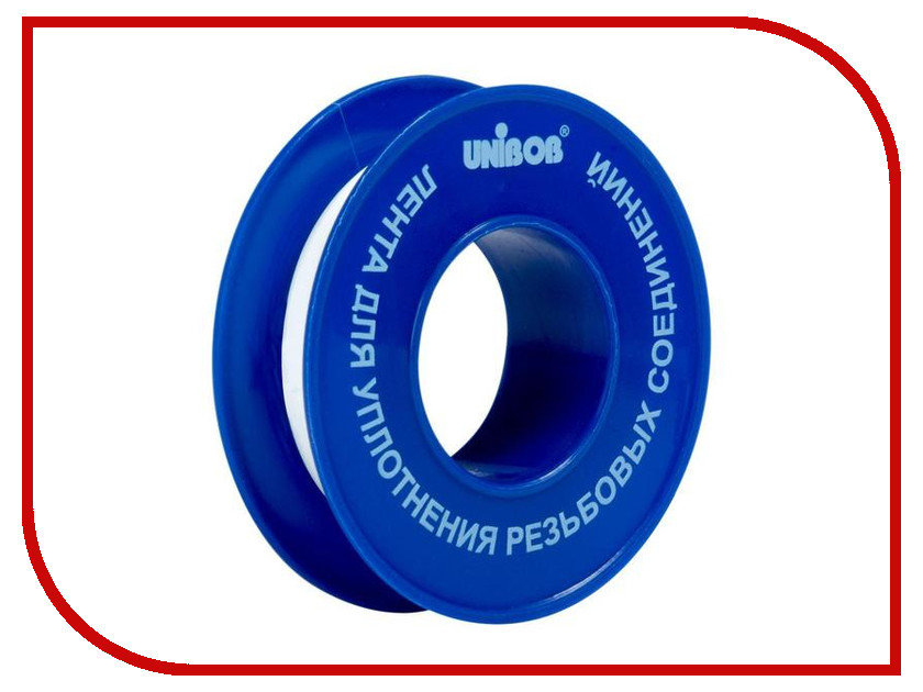 

Лента уплотнительная тефлоновая Unibob ФУМ 75 мкм 12mm х 10m 612578, 612578