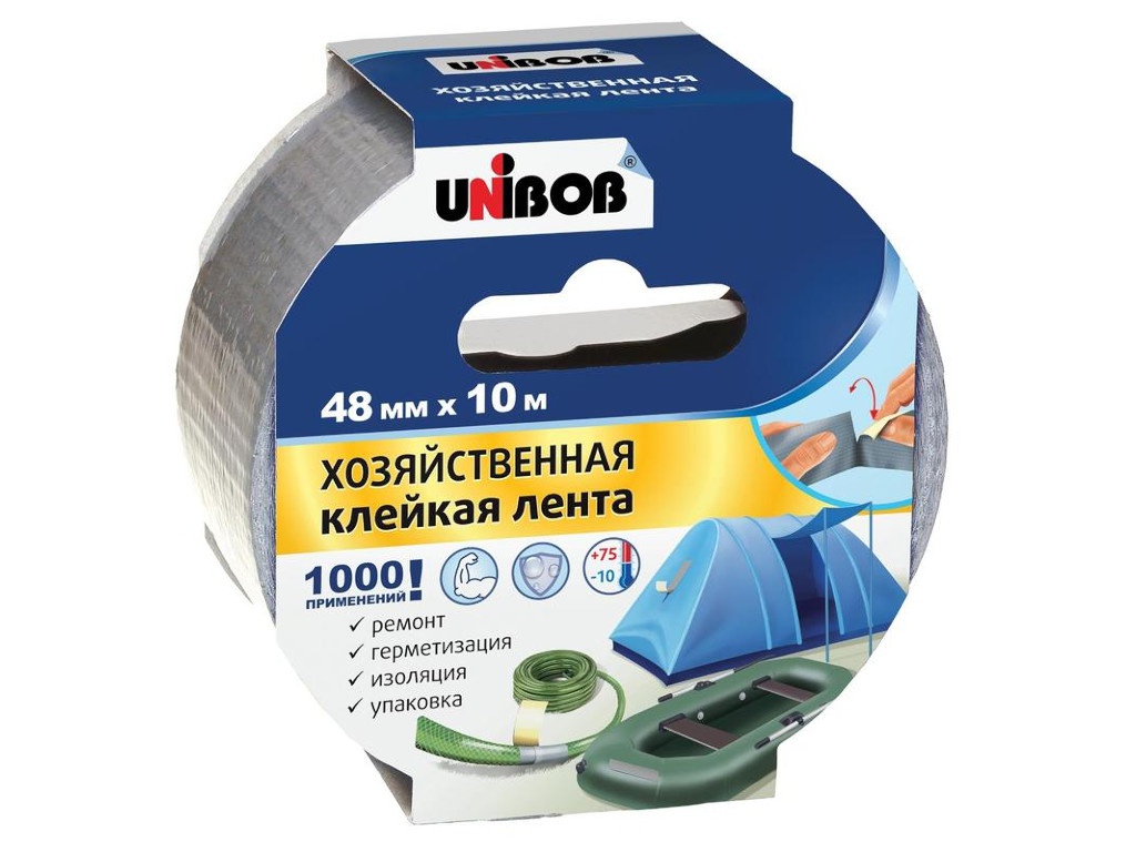 

Лента Клейкая лента хозяйственная Unibob 48mm х 10m 854631, 854631