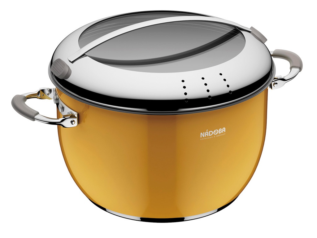 

Кастрюля Nadoba Kvetunka 24cm 5.5L Yellow 727311, 727311