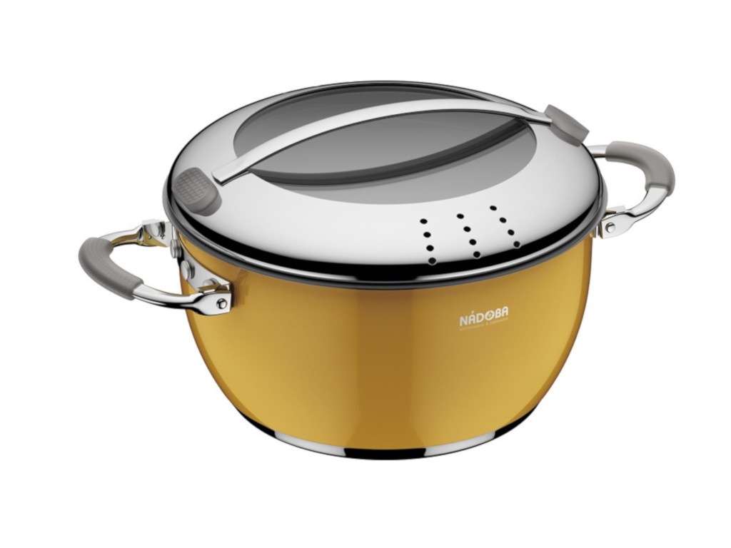 

Кастрюля Nadoba Kvetunka 16cm 1.4L Yellow 727313, 727313