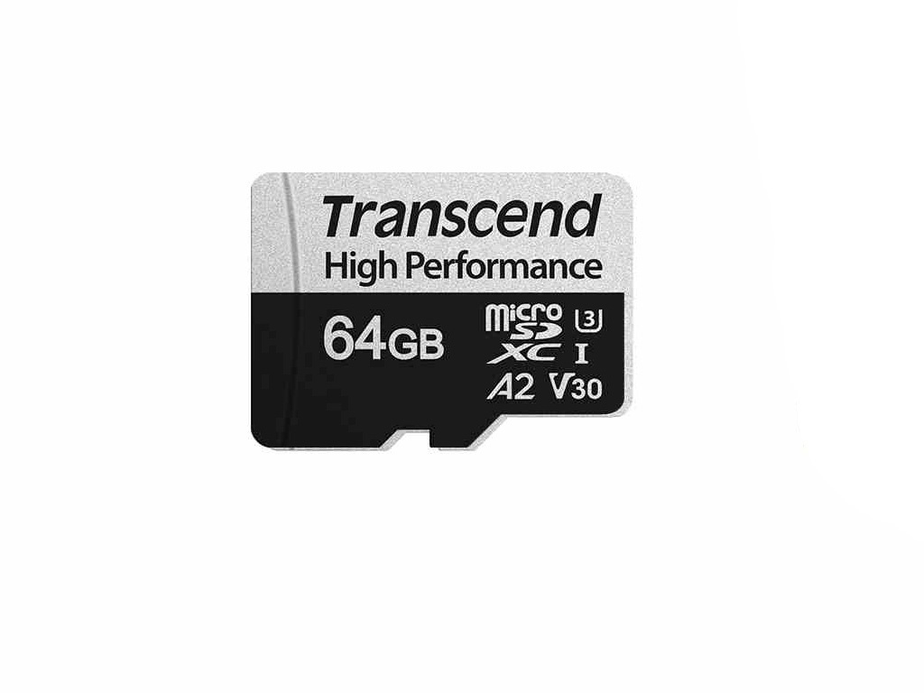 

Карта памяти 64Gb - Transcend MicroSDXC UHS-I U3 A2 TS64GUSD330S, TS64GUSD330S