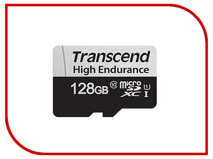 фото Карта памяти 128Gb - Transcend High Endurance MicroSDXC 350V TS128GUSD350V