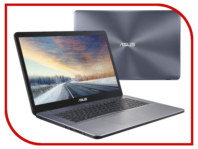 

Ноутбук ASUS VivoBook X705UB-GC229 90NB0IG2-M02560 (Intel Core i5-8250U 1.6 GHz/8192Mb/1000Gb + 128Gb SSD/nVidia GeForce MX110 2048Mb/Wi-Fi/Cam/17.3/1920x1080/Endless), 90NB0IG2-M02560