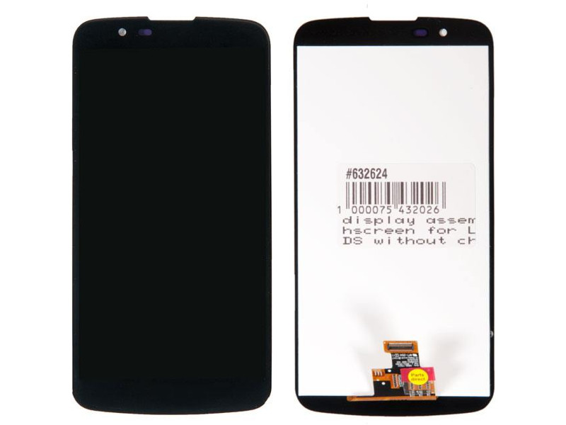 фото Дисплей RocknParts для LG K10 LTE K430DS без микросхемы на шлейфе Black 632624