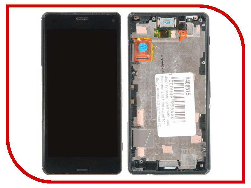 

Дисплей RocknParts для Sony Xperia Z3 Compact D5803 с передней панелью Black 408575, 408575