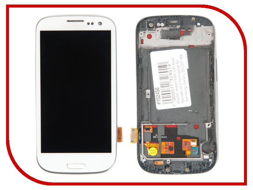 фото Дисплей RocknParts для Samsung Galaxy S3 GT-I9300 с передней панелью White 152450