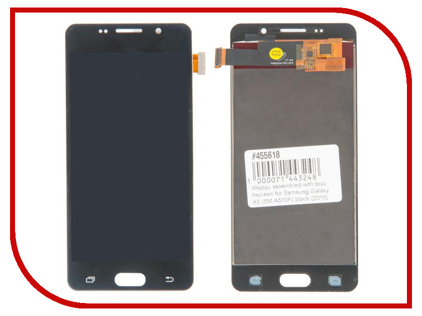 

Дисплей RocknParts для Samsung Galaxy A5 SM-A510F 2016 Black 455618, 455618