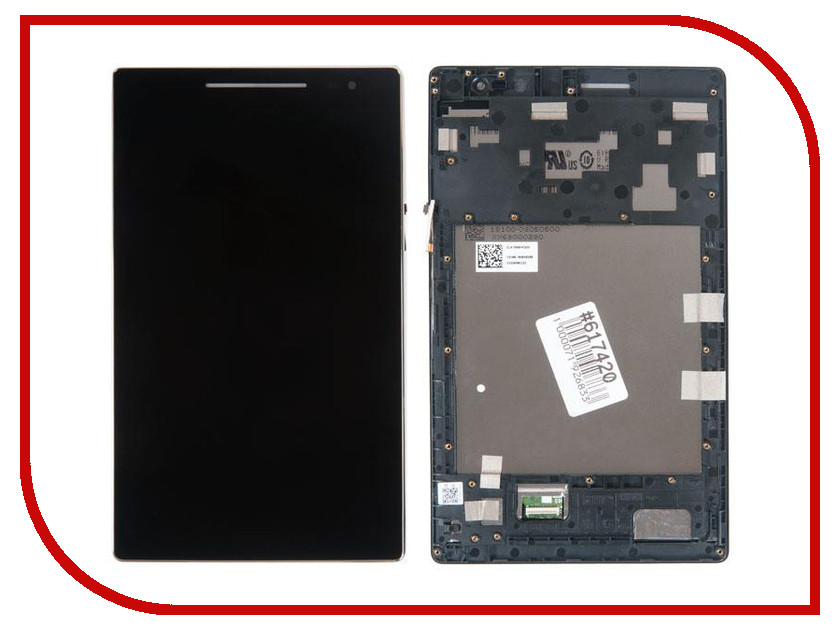 фото Дисплей RocknParts для Asus Z380KL-1A с передней панелью Black 617420