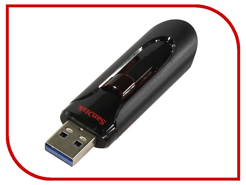 фото USB Flash Drive 128Gb - SanDisk Cruzer Glide 3.0 Black SDCZ600-128G-G35