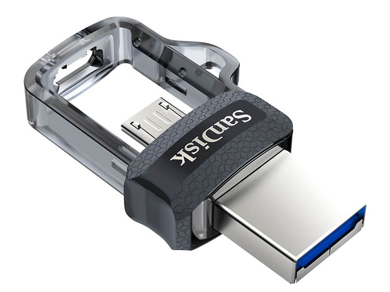 цена USB Flash Drive SanDisk Ultra Dual Drive m3.0 128GB Black SDDD3-128G-G46