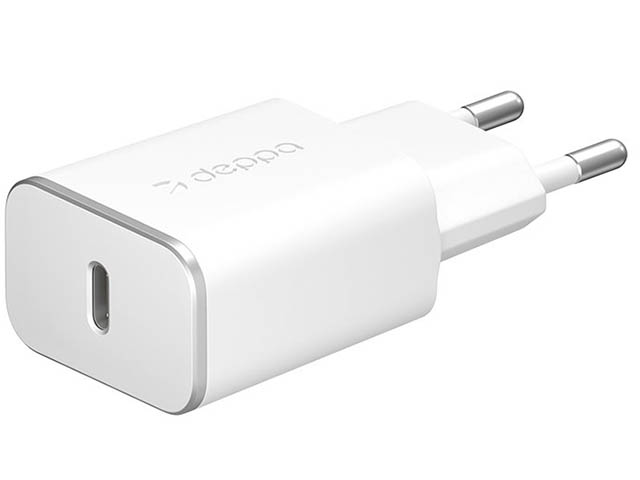 фото Зарядное устройство Deppa USB Type-C White DEP-11387