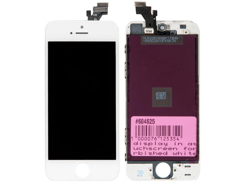 

Дисплей RocknParts для APPLE iPhone 5 White 604625, 604625