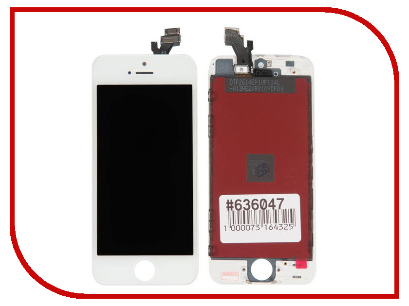 

Дисплей RocknParts для APPLE iPhone 5 White 636047, 636047