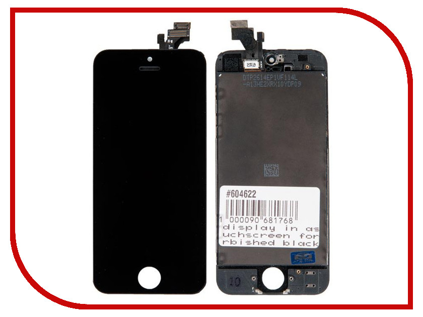 фото Дисплей RocknParts для APPLE iPhone 5 Black 604622