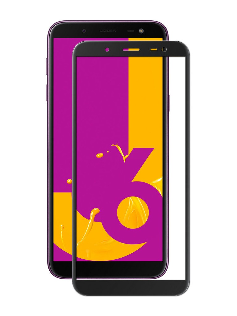 фото Аксессуар Защитное стекло Optmobilion для Samsung J6 2.5D Black