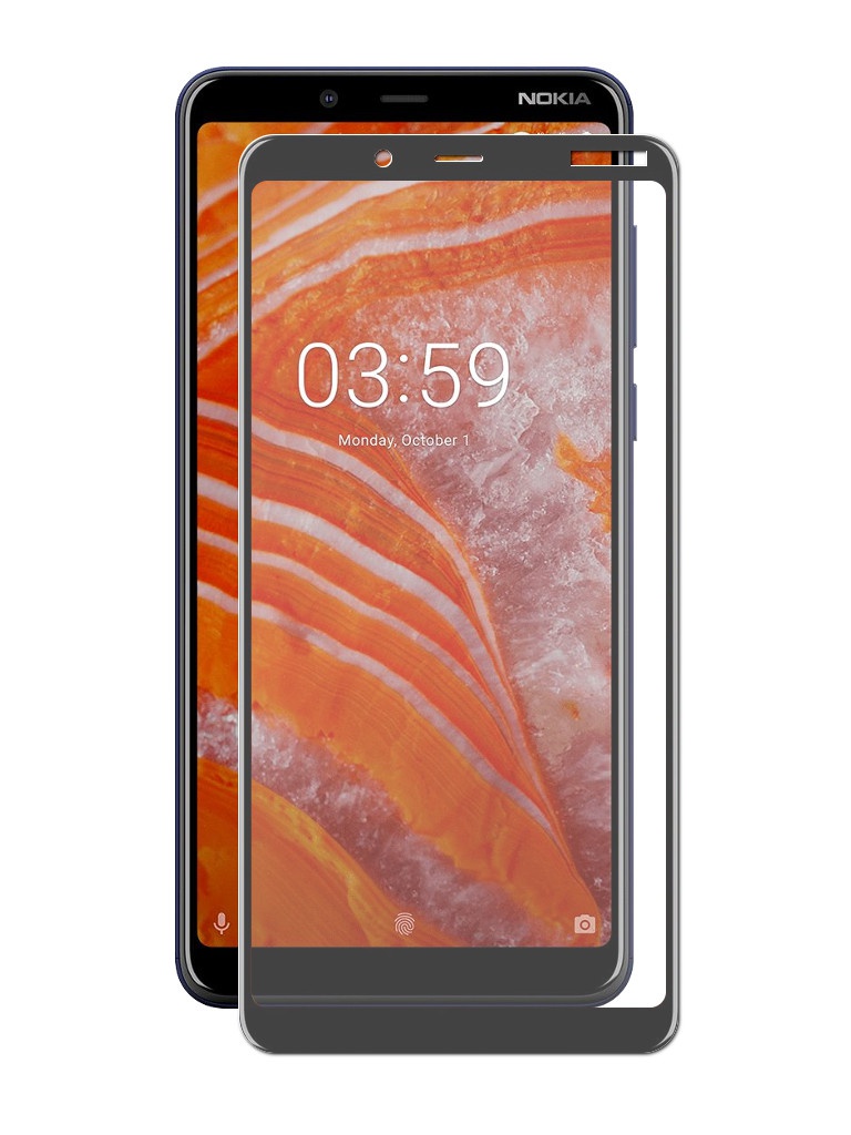 

Аксессуар Защитное стекло Optmobilion для Nokia 3.1 Plus 2.5D Black, Nokia 3.1 Plus