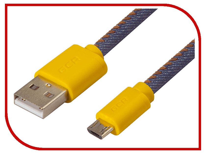 

Аксессуар Greenconnect USB 2.0 AM - Micro B 5pin 1m Yellow-Blue GCR-50699, GCR-50699