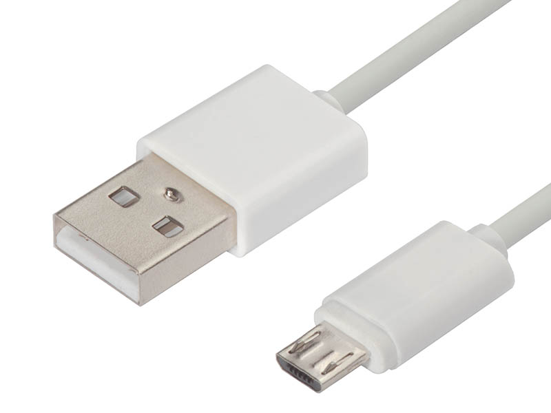 

Аксессуар Greenconnect USB 2.0 AM - Micro B 5pin 1m White GCR-50965, GCR-50965