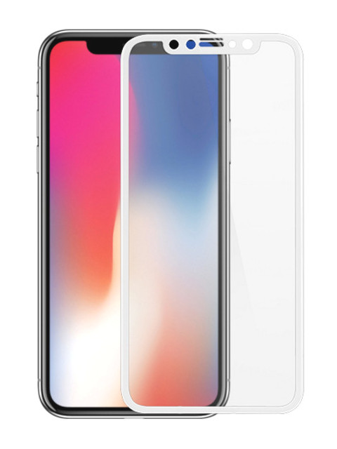 

Аксессуар Защитное стекло Optmobilion для APPLE iPhone X / XS Full Glue 2.5D White, APPLE iPhone X / XS