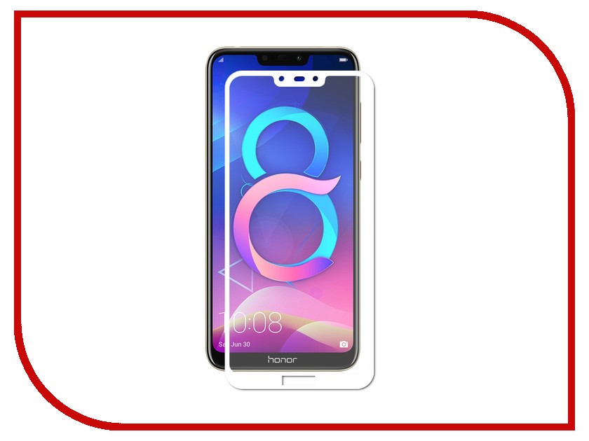 

Аксессуар Защитное стекло для Honor 8C Optmobilion 2.5D White, Honor 8C