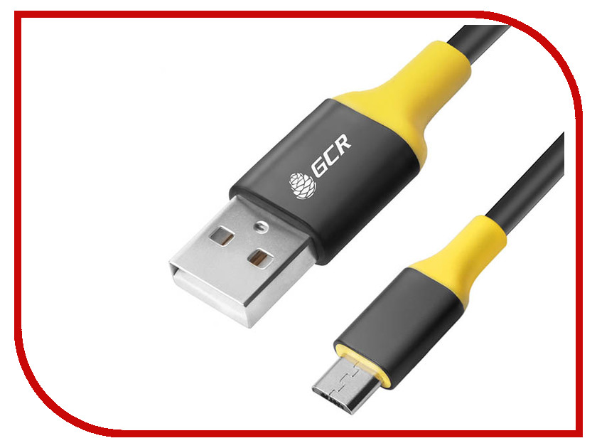

Аксессуар Greenconnect USB 2.0 AM - Micro B 5pin 0.75m Black-Yellow GCR-51192, GCR-51192
