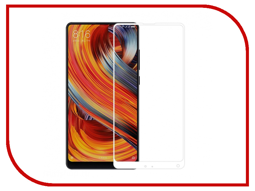 фото Аксессуар Защитное стекло Optmobilion для Xiaomi Mi Mix 2 2.5D White