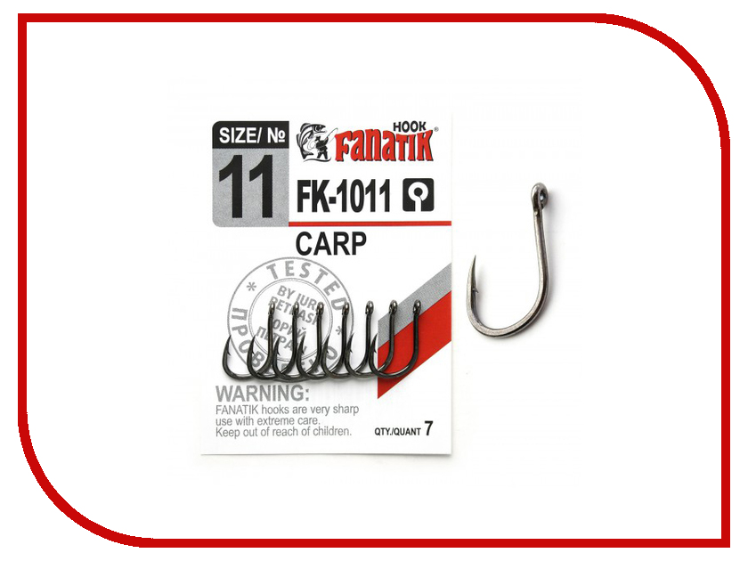 фото Крючки Fanatik Carp №11 7шт FK-1011-11