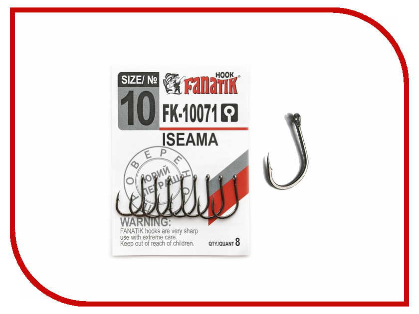 фото Крючки Fanatik Iseama №10 8шт FK-10071-10