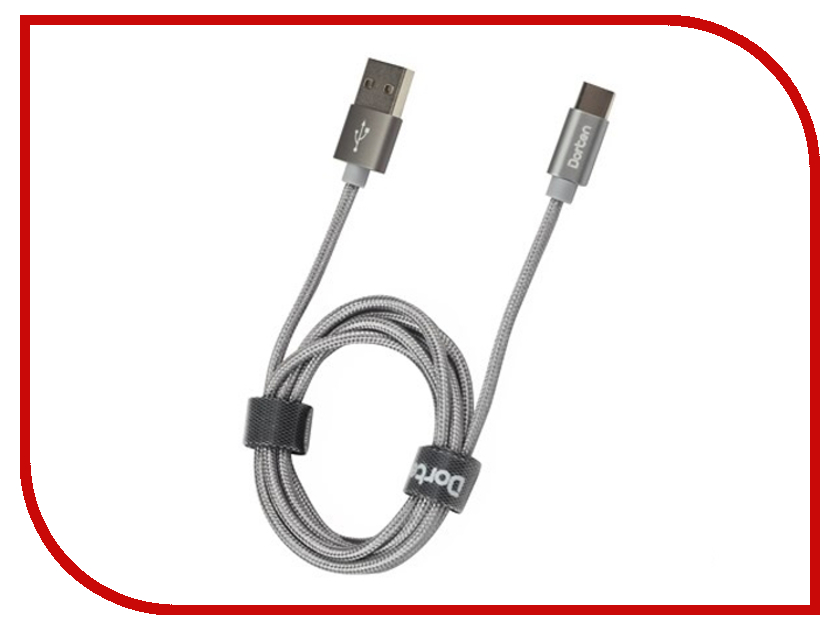 фото Аксессуар Dorten Metallic Series USB-C to USB 2m Space Grey DN303400