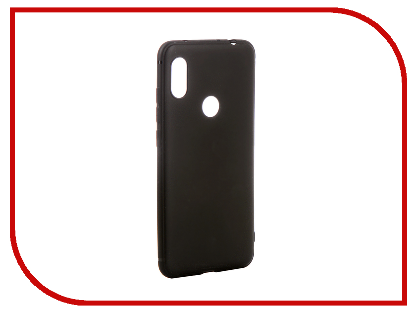 фото Аксессуар Чехол Brosco для Xiaomi Redmi Note 6 Pro Softtouch Silicone Black XM-RN6P-TPU-ST-BLACK