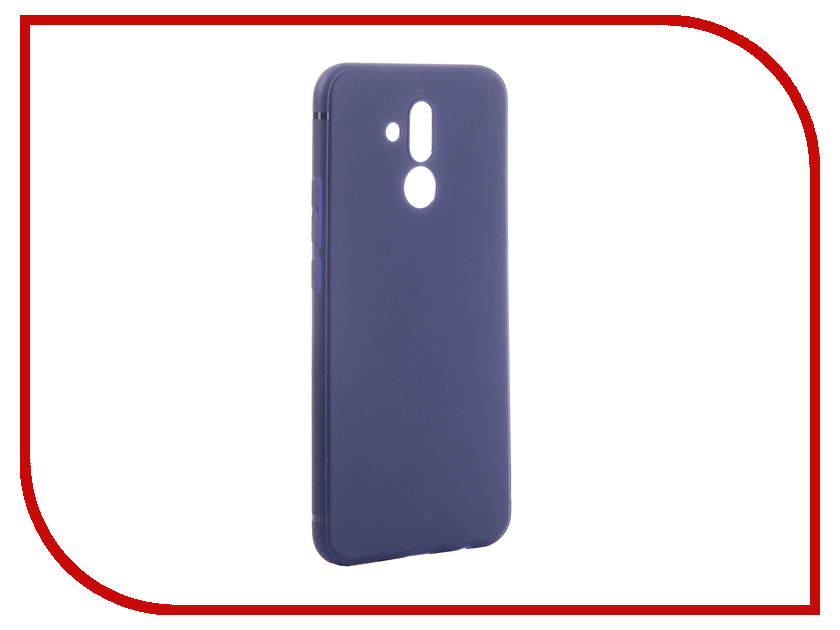 фото Аксессуар Чехол для Huawei Mate 20 Lite Brosco Softtouch Silicone Blue HW-M20L-TPU-ST-BLUE