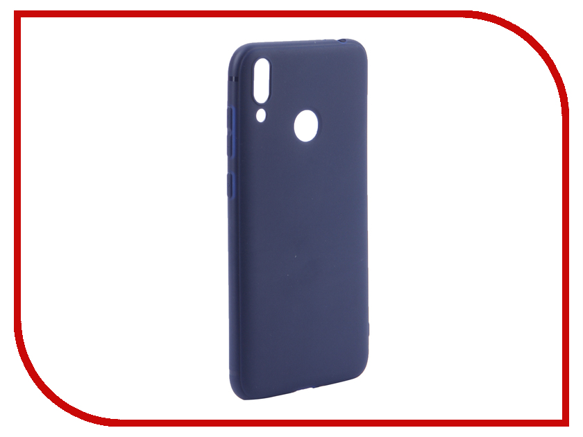 

Аксессуар Чехол Brosco для Huawei P Smart 2019 Softtouch Silicone Blue HW-PS(19)-TPU-ST-BLUE, Huawei P Smart 2019