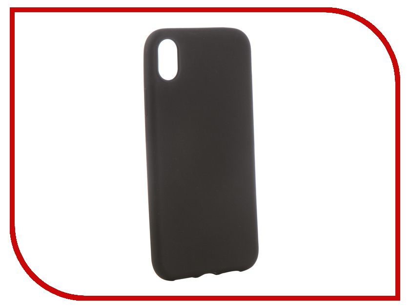 фото Аксессуар Чехол Brosco для APPLE iPhone XR Black Matte IPXR-COLOURFUL-BLACK