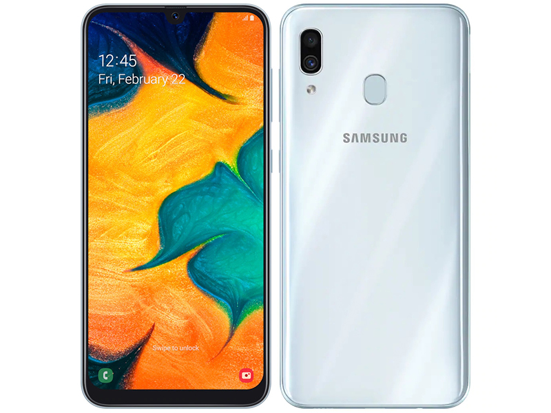 фото Сотовый телефон Samsung SM-A305F Galaxy A30 3Gb RAM 32Gb White