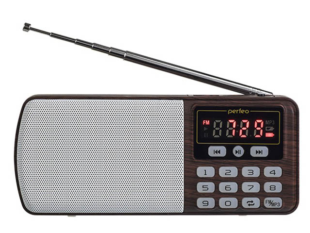 Радиоприемник Perfeo Егерь FM+ i120 Brown радиоприемник цифровой perfeo егерь red