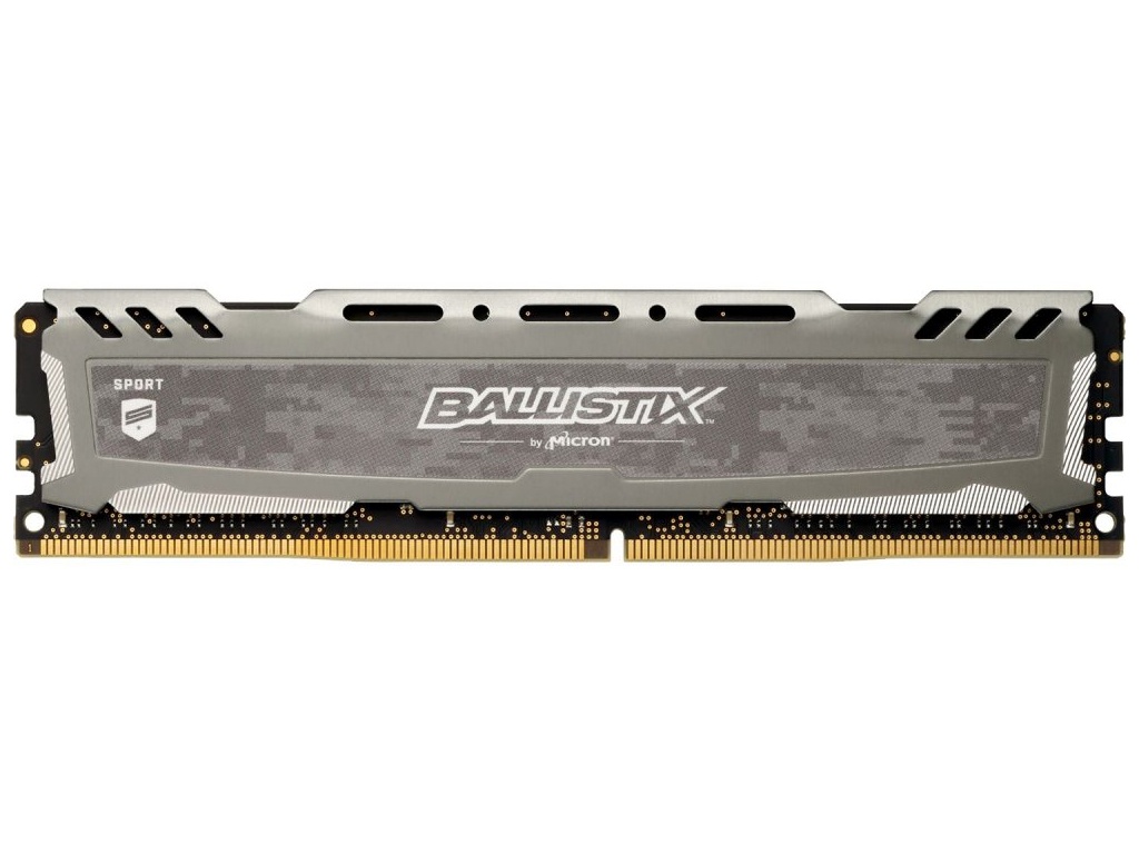 фото Модуль памяти Crucial Ballistix Sport LT Grey DDR4 DIMM 3000MHz PC4-24000 CL15 - 8Gb BLS8G4D30AESBK