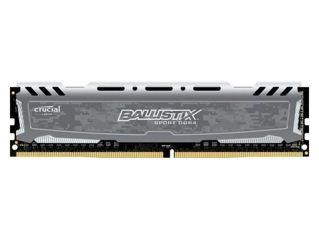 фото Модуль памяти Crucial Ballistix Sport LT Grey DDR4 DIMM 2400MHz PC4-19200 CL16 - 8Gb BLS8G4D240FSBK