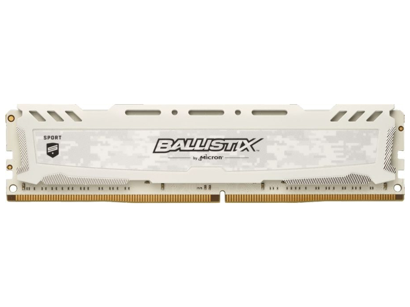 фото Модуль памяти Crucial Ballistix Sport LT White DDR4 DIMM 3200MHz PC4-25600 CL16 - 16Gb BLS16G4D32AESC