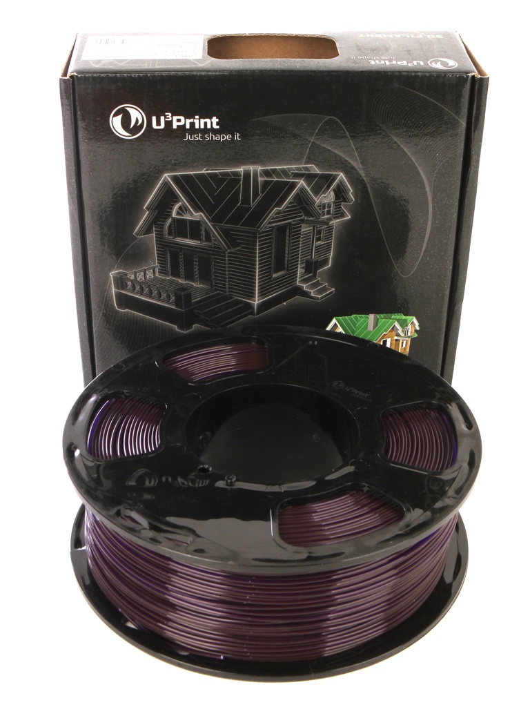 фото Аксессуар U3Print PLA Transparent 1.75mm 1kg Purple