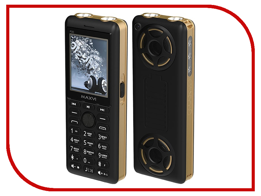 

Сотовый телефон Maxvi P20 Black-Gold, P20